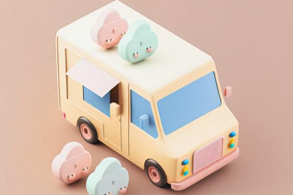 Taxi car for online transportation 